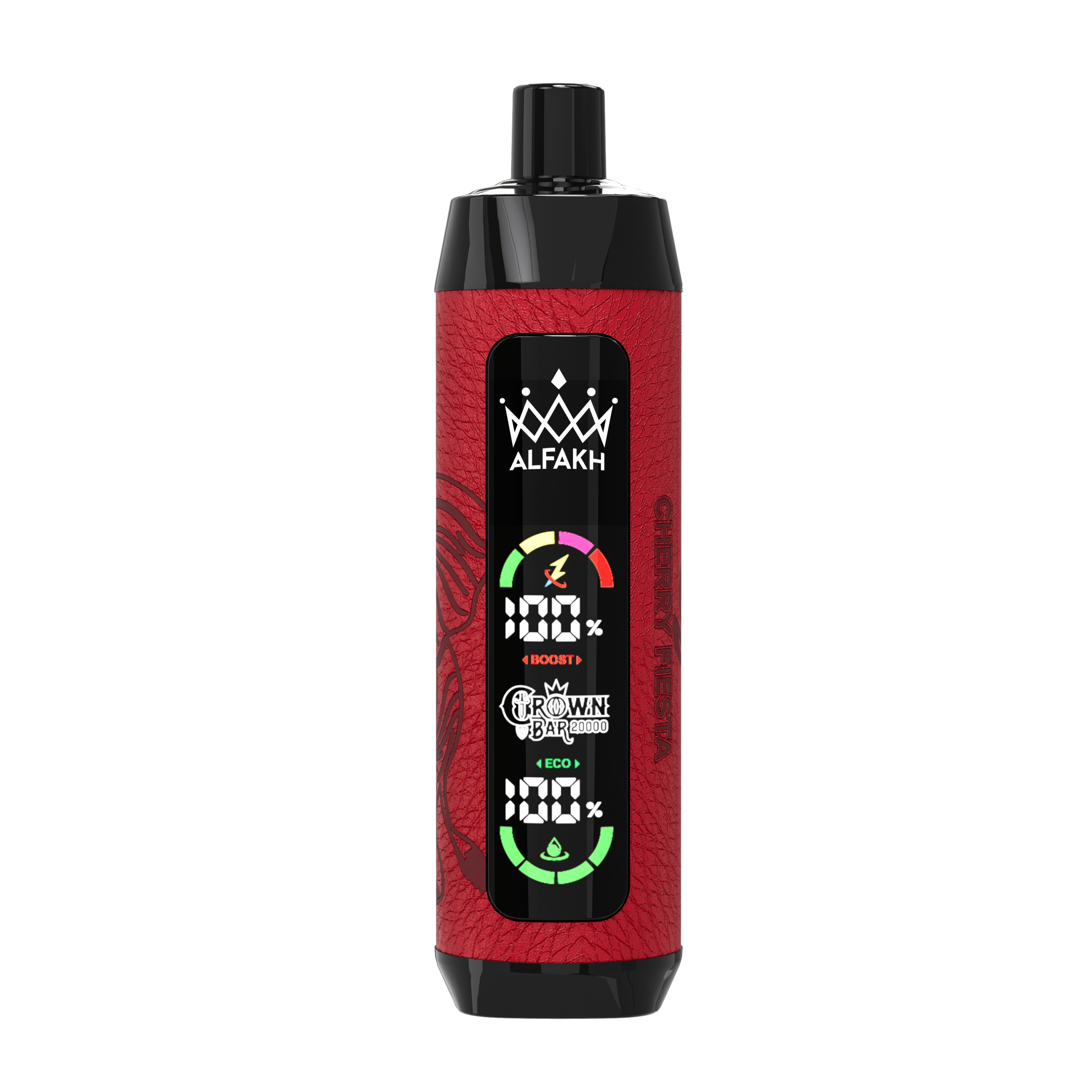 AL FAKHER Crown Bar 20000 Puffs Cherry Fiesta (Cherry) – 20ml, Adjustable Airflow, LED Display