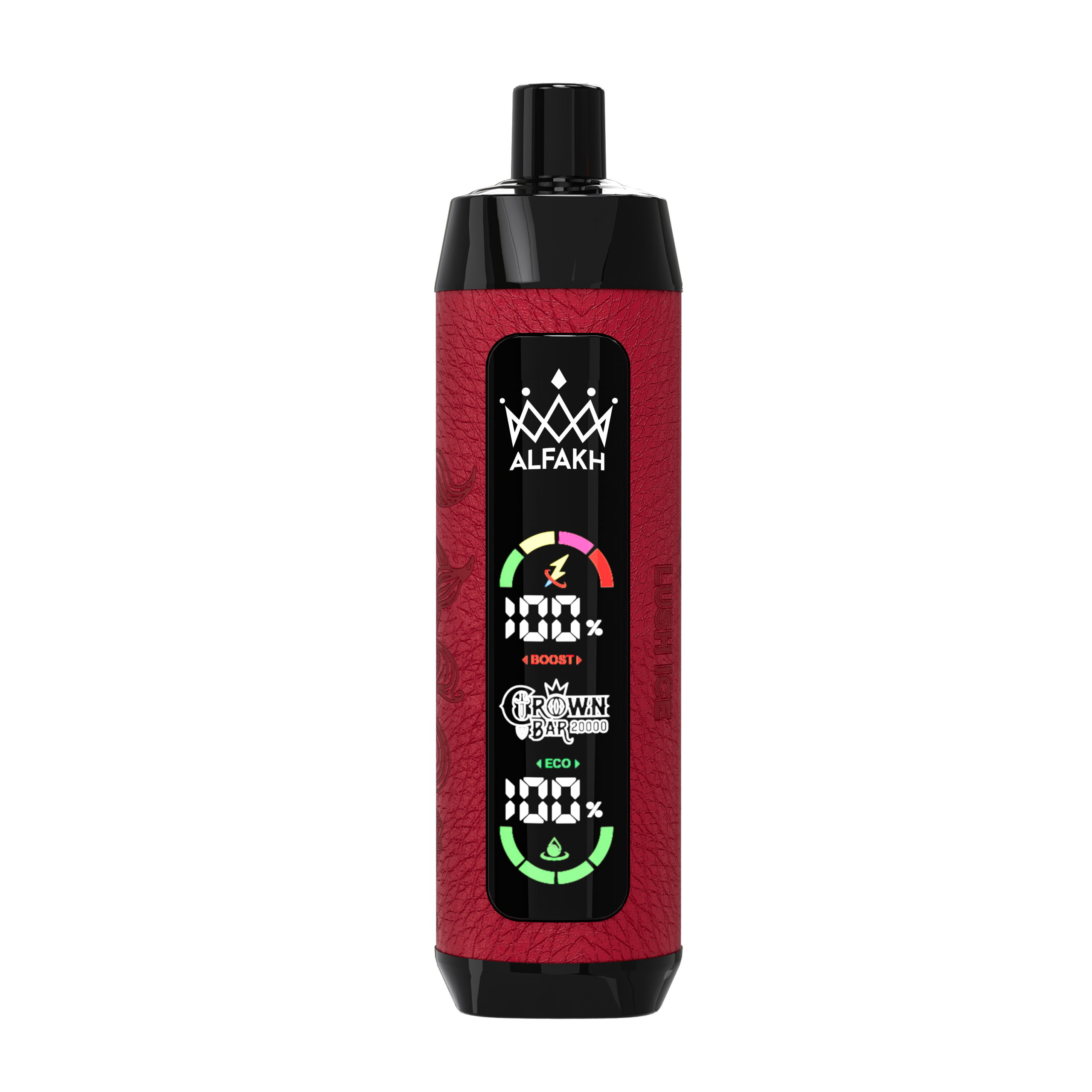 AL FAKHER Crown Bar 20000 Puffs Lush Ice (Watermelon Ice) – LED Display, Adjustable Airflow, 20ml