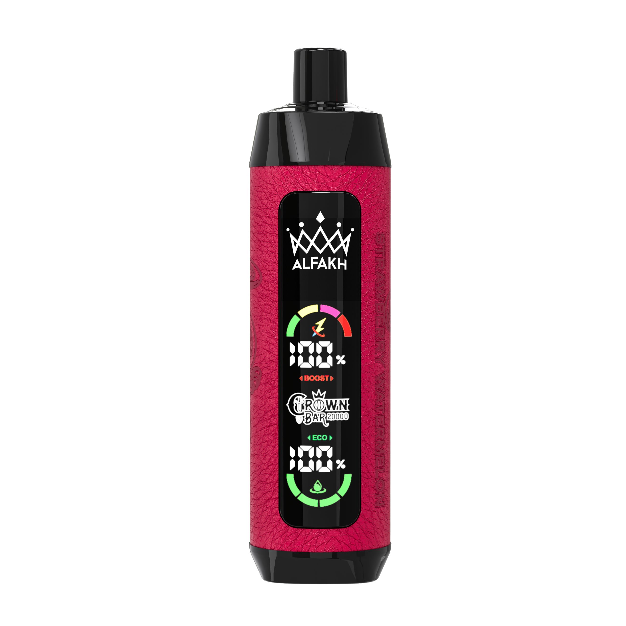 AL FAKHER Crown Bar 20000 Puffs Strawberry Watermelon – 20ml, 850mAh Type‑C, Adjustable Airflow, LED Display