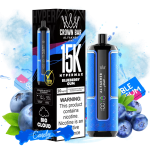 AL FAKHER Hypermax Blueberry Gum 15000 Puffs (30ml, 5% Nicotine) – Rechargeable Disposable Vape with Smart Display