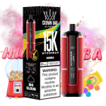 AL FAKHER Hypermax 15000 Puffs Hubba – Bubblegum Fruit Disposable Vape, 5% Nicotine, 30ml, Rechargeable Type‑C