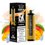 AL FAKHER Hypermax 15000 Puffs Mango Ice | Rechargeable Disposable Vape, 30ml 5% Nicotine, Smart Display