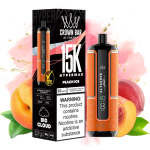 AL FAKHER Hypermax Peach Ice 15000 Puffs (30ml, 5% Nicotine) – Rechargeable Type‑C, Smart Display