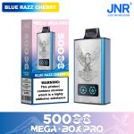 JNR Mega Box Pro 50000 Puffs Blue Razz Cherry Disposable Vape – 32ml, Dual Mesh Coil, LED Display, Type‑C Rechargeable