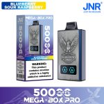JNR Mega Box Pro 50000 Puffs Blueberry Sour Raspberry – 32ml, Dual Mesh, LED Display, Type‑C