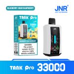 JNR TANK PRO 33000 Puffs Blueberry Sour Raspberry Disposable Vape | Dual Mesh Coil, 28ml, LED Display