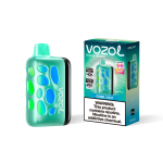 Vozol Rave 40000 Puffs Cool Mint Disposable Vape (5% Nicotine) – 270° Touchscreen, Adjustable Airflow, Dual Mesh