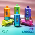 FIHP 6-in-1 Disposable Vape 120000 Puffs (64ml) | Rainbow Candy, Cherry Cola Ice, Love 666, Mango Ice, Blueberry Cotton Candy, Peach Ice