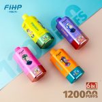FIHP 6-in-1 Disposable Vape 120000 Puffs (64ml) | Rainbow Candy, Cherry Cola Ice, Love 666, Mango Ice, Blueberry Cotton Candy, Peach Ice