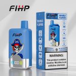 FIHP Double Flavor 40000 Puffs Disposable Vape – Blue Razz Lemonade & Cherry Cola Ice (Dual Mesh, 36ml, Type‑C, LED)