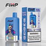 FIHP Double Flavor Disposable Vape 40000 Puffs – Blueberry Ice & Fizzy Cherry (36ml, Dual Mesh, Type‑C, LED)