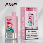 FIHP Double Flavor 40000 Puffs Disposable Vape – Peach Ice & Mixed Berry (Dual Flavor, Type‑C, LED)