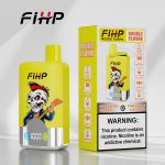 FIHP Double Flavor 40000 Puffs Disposable Vape (Pineapple Coconut & Strawberry Banana) – Type‑C Rechargeable, LED Display, Dual Mesh Coil
