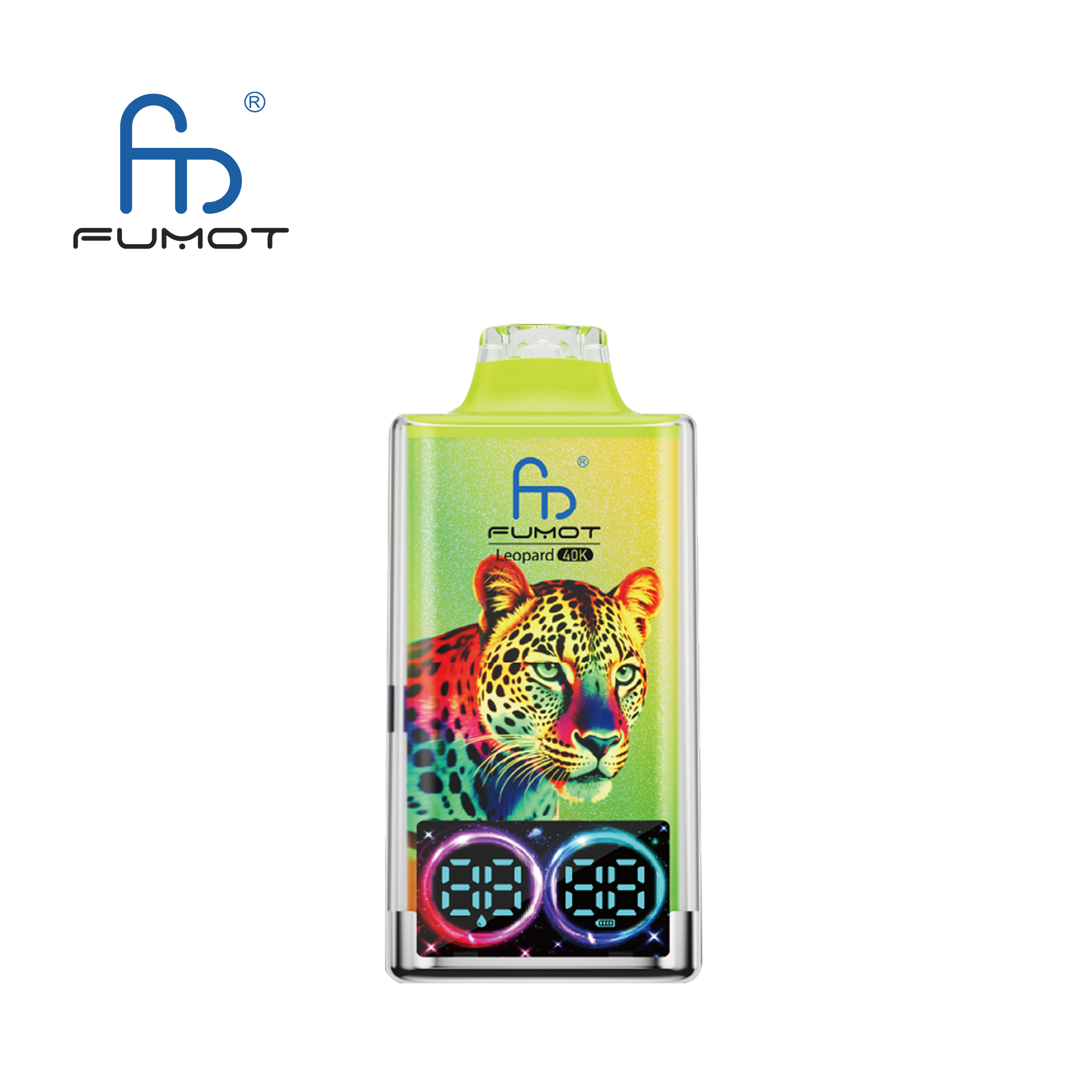 Fumot Leopard 40000 Puffs Disposable Vape – Kiwi Passion Fruit Guava | Dual Mesh, LED Display, Type‑C