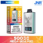 JNR Mega Box Pro Hawaii 50000 Puffs – Tropical Fruit Disposable Vape, 32ml, 850mAh, LED Display (0/2/5%)