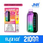 JNR FLEX ICE 21000 Puffs Cherry Strawberry Raspberry Disposable Vape – Adjustable Ice Control, Dual Mesh, 26ml, 1000mAh USB-C