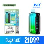 JNR FLEX ICE 21000 Puffs Kiwi Watermelon Ice Disposable Vape with Adjustable Ice Control (LED Touchscreen)