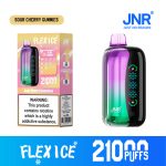 JNR FLEX ICE 21000 Puffs Sour Cherry Gummy Disposable Vape – Adjustable Ice Control, Dual Mesh, 26ml