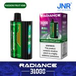 JNR Radiance 31000 Puffs Disposable Vape – Passion Fruit Kiwi, 28ml, Dual Mesh, LED Display, USB‑C Rechargeable (0%/2%/5%)