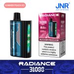 JNR Radiance 31000 Puffs Disposable Vape – Summer Peach Ice | 28ml, Dual Mesh, LED Display, USB-C Rechargeable