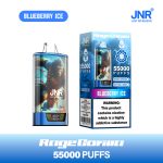 JNR RageGorilla 55000 Puffs Blueberry Ice Disposable Vape | Dual Mesh, Smart Display, 42ml