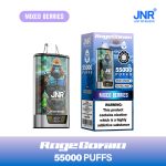 JNR RageGorilla 55000 Puffs Mixed Berries Disposable Vape (42ml, Dual Mesh, Smart Display, 950mAh, Type‑C) | 2%/5% Nicotine