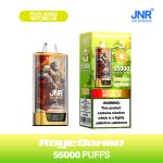 JNR RageGorilla 55000 Puffs Peach Mango Watermelon – Dual Mesh, Smart Display, Type‑C Rechargeable