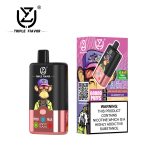 UZY Triple Flavor 60000 Puffs Disposable Vape (54ml, 850mAh, Type‑C) – Kiwi Passion Fruit Guava / Blueberry Ice / Peach Mango