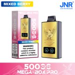 JNR Mega Box Pro 50000 Puffs Mixed Berry (32ml) – Dual Mesh, LED Display, USB‑C Rechargeable