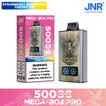 JNR Mega Box Pro 50000 Puffs Strawberry Raspberry Cherry Ice (32ml, Rechargeable, Display)