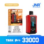 JNR TANK PRO 33000 Puffs Strawberry Banana Disposable Vape (28ml, Dual Mesh, LED Display, Type‑C, 850mAh)