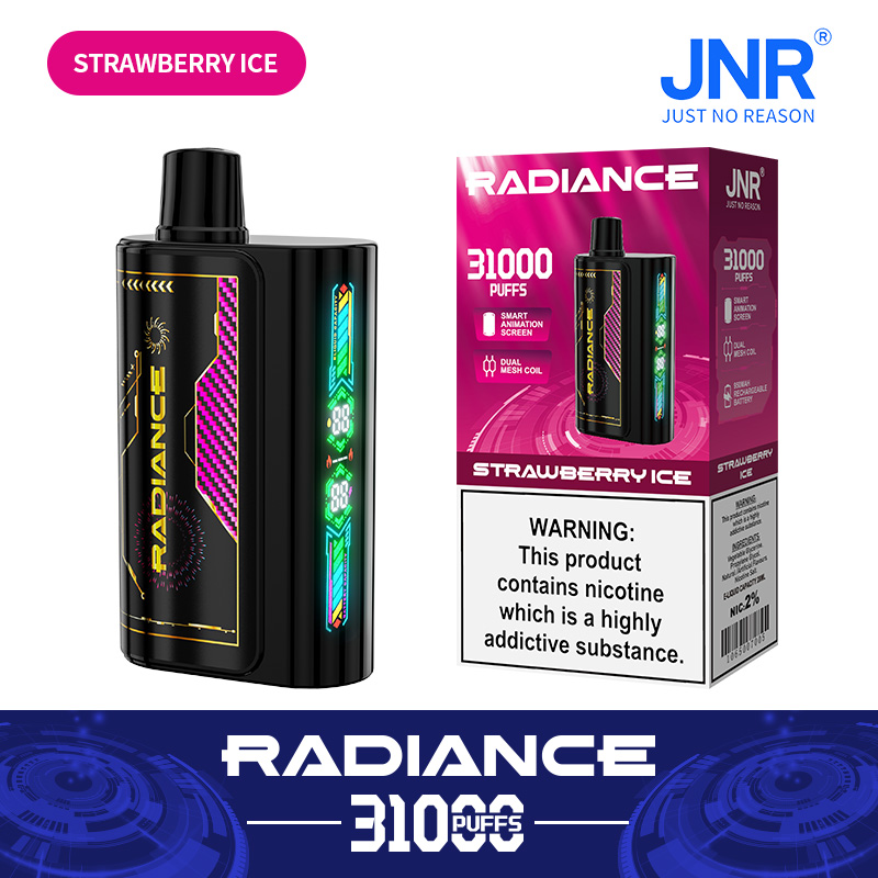 JNR Radiance 31000 Puffs-Technologische Vape-Strawberry lce