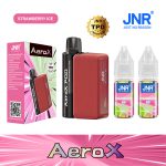 JNR Aero X Strawberry Ice 32000 Puffs – Refillable Pod Vape, 2% Nicotine, Dual Mesh Coil, Adjustable Airflow