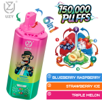 UZY 6-in-1 Disposable Vape 150000 Puffs (64ml, 650mAh, Display) – Blueberry Raspberry / Triple Melon / Strawberry Ice