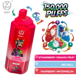 UZY 6-in-1 Disposable Vape 150000 Puffs – Strawberry Dragon Fruit / Red Bull / Raspberry Watermelon (0%-5% Nicotine)