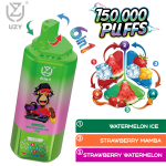 UZY 6-in-1 Disposable Vape 150000 Puffs – Watermelon Ice / Strawberry Mamba / Strawberry Watermelon (Up to 6 Flavors)
