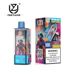 UZY Crystal 4-in-1 Vape 100000 Puffs (56ml) – Strawberry Ice, Gummy Bear, Watermelon Dragon Fruit & Blueberry Kiwi