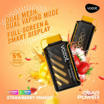 Vozol Gear Power 20000 Puffs Strawberry Mango Disposable Vape (20ml, 5% Nicotine) – Dual Mesh, Full Screen Display, USB‑C Rechargeable