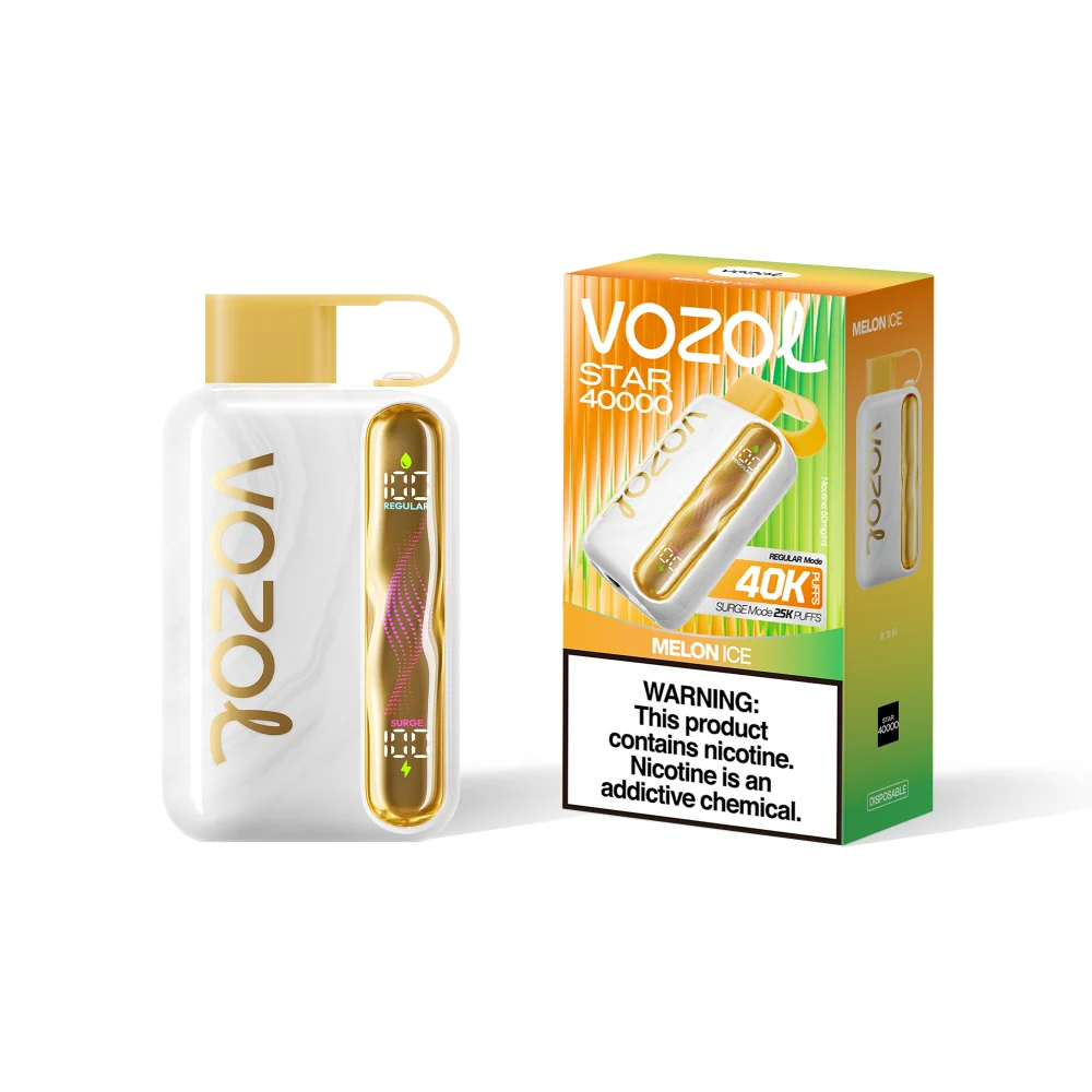 Vozol Star 40000 Puffs Melon Ice Disposable Vape (20ml, 5% Nic Salt) – 1000mAh USB‑C, Dual Mesh, OLED Display