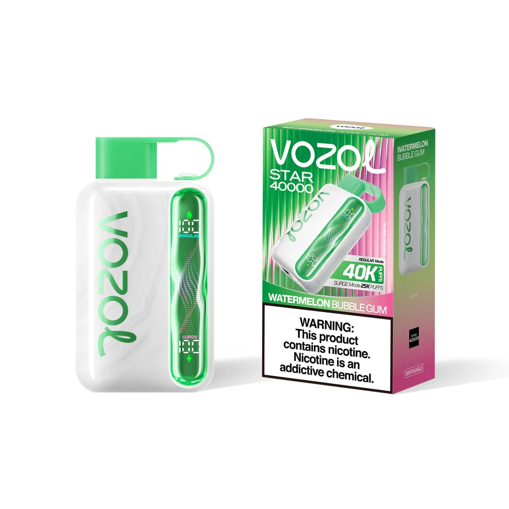 Vozol Star 40000 Puffs Watermelon Bubblegum Disposable Vape 5% Nic Salt | 1000mAh USB‑C