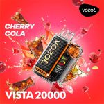Vozol Vista 20K Puffs Cherry Cola Crystal Disposable Vape – 24ml, 5% Nicotine, Dual Mesh, Adjustable Power