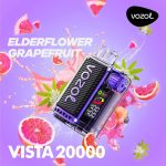 Vozol Vista 20K Puffs Elderflower Grapefruit Crystal Disposable Vape (24ml, 5% Nicotine)