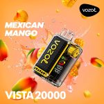 Vozol Vista 20K Puffs Mexican Mango Crystal Disposable Vape (24ml, 5% Nicotine, USB-C Rechargeable)