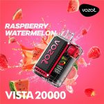 Vozol Vista 20K Puffs Raspberry Watermelon Crystal Disposable Vape (24ml, 5% Nicotine, USB‑C Rechargeable)