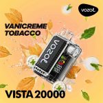 Vozol Vista 20K Puffs Disposable Vape – Vanicreme Tobacco (24ml, 5% Nicotine, USB-C Rechargeable)