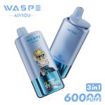 WASPE Triple Flavor 60000 Puffs Disposable Vape (54ml) – Blueberry Raspberry / Blueberry Cotton Candy / Double Apple Ice