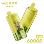 WASPE Triple Flavor Disposable Vape 60000 Puffs (54ml) – Strawberry Banana / Pineapple Coconut Ice / Mango Ice, USB-C Rechargeable