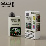 WASPE-Aiviou Mixed Berries Disposable Vape 25000 Puffs (25ml, Dual Mesh, LED Display)