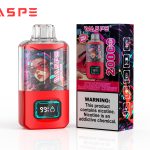 WASPE Crystal 20000 Puffs Strawberry Raspberry Cherry Disposable Vape (24ml, Dual Mesh, USB‑C Rechargeable)