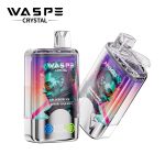 WASPE Crystal Double Flavors 40K Puffs Disposable Vape – Blueberry Ice & Cherry Cola Ice (32ml, Dual Mesh, LED, USB‑C)
